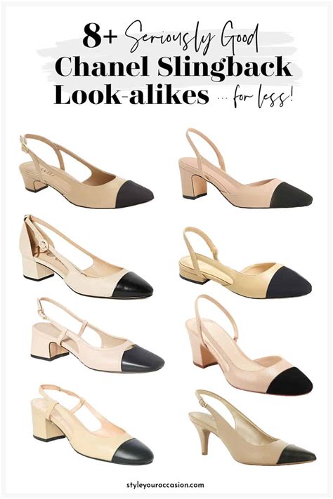 chanel slingback pumps dupe|chanel cap toe slingback dupe.